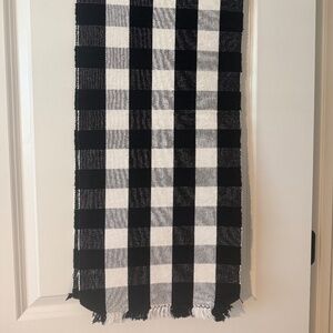 MainStays Black & White Checker Runner Sz: 13" x 72"